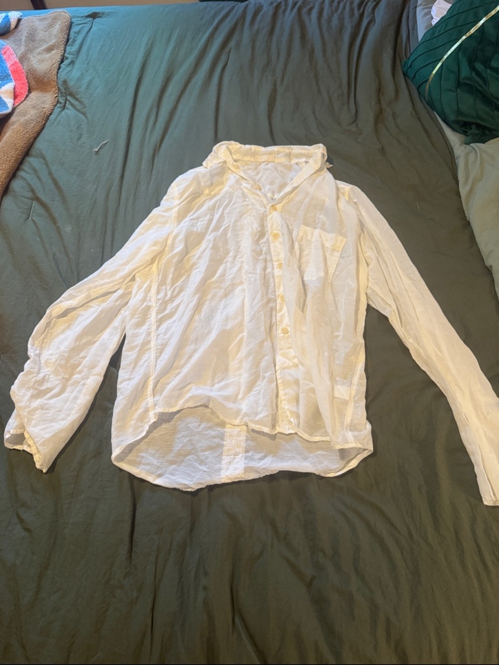 CP Shades White Lightweight Button Front Shirt